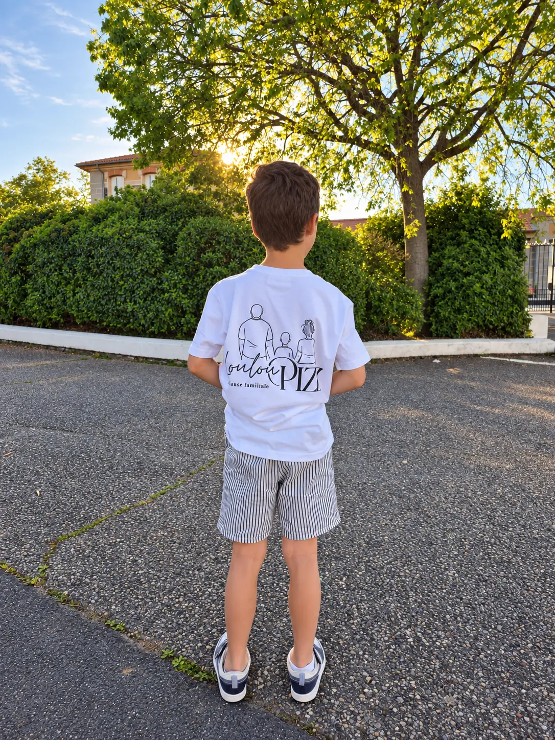 T-shirt Loulou Pizz, la pause familiale